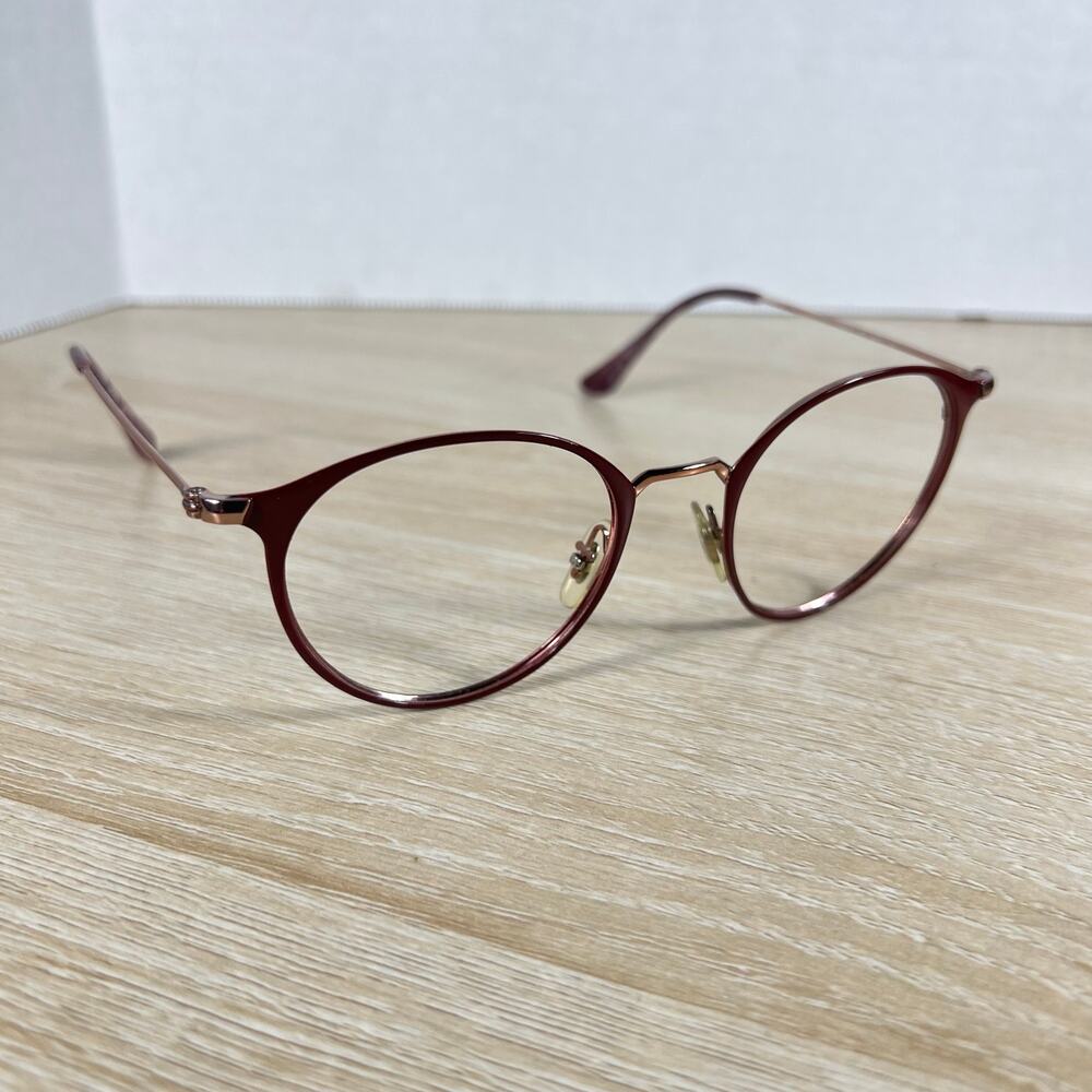 Ray-Ban RB6378 3070 Eyeglasses Red Frames Only READ DESC 49-21-145